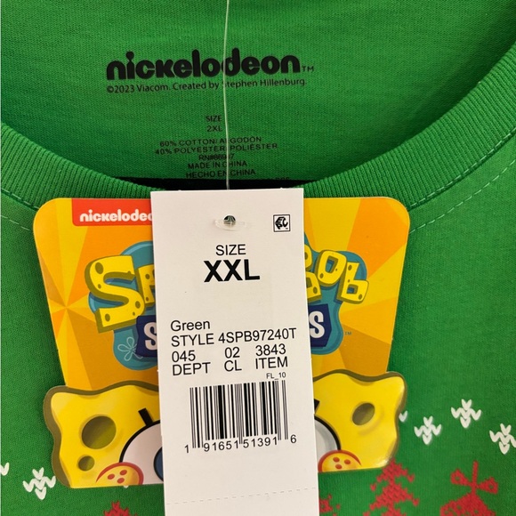 Nickelodeon Patrick Christmas shirt size 2X - Picture 3 of 4
